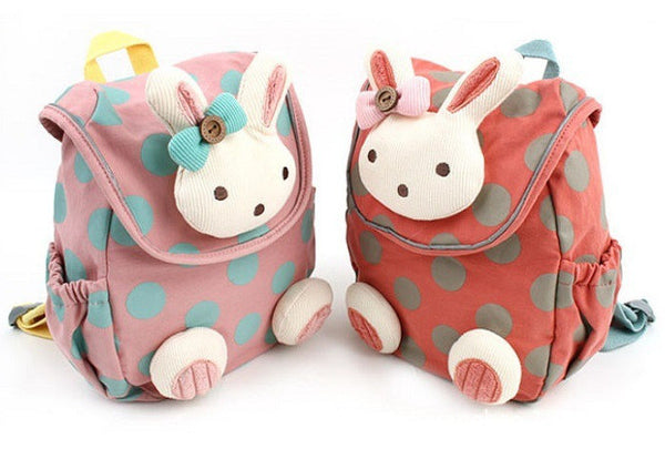 Childrens Fashion Backpack Girls Cute Rabbit Backpack School Bag