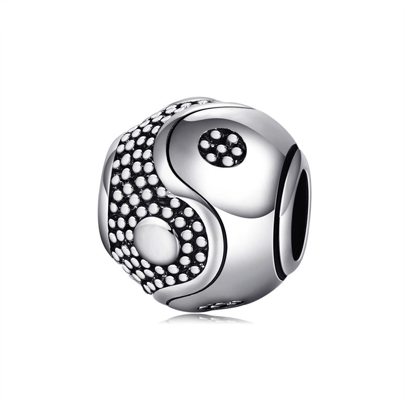 Retro Silver YIN & YANG Charms Fit Original Pandora Bracelets - Free Shipping to N.A.